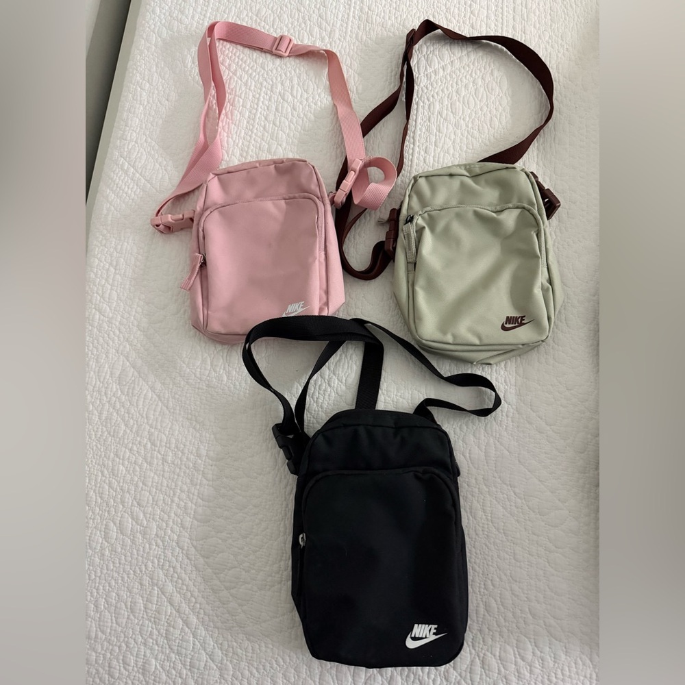 Nike Heritage Women's Crossbody Bag Trio - Pink, Cream, Black